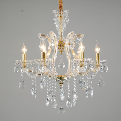 Đèn Chùm Thả Cổ Điển M9155-Gold-6L